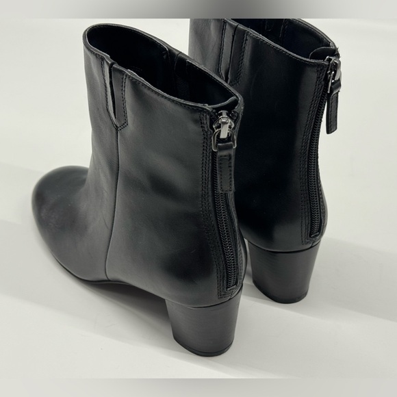 ECCO Women's Nioki Plain Black Leather Ankle Boot EU 38 US 7-7.5 - Picture 7 of 11